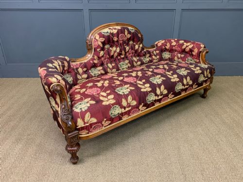 Victorian Walnut Settee