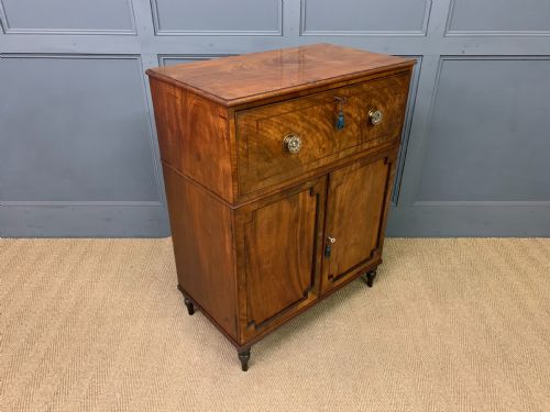 Regency Mahogany Secretaire Cabinet