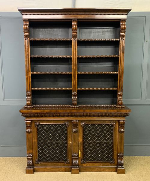 William IV Rosewood Open Bookcase