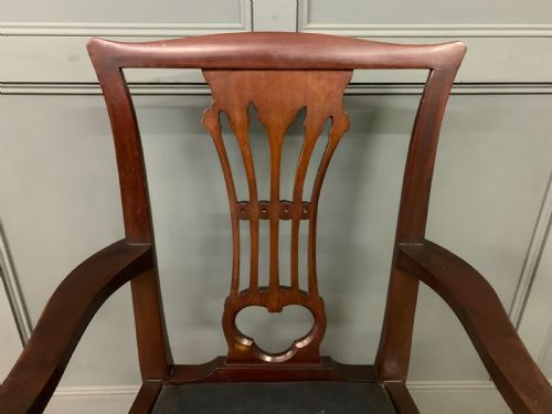 19TH CENTURY MAHOGANY ARMCHAIR - ADDITIONAL PHOTO 3