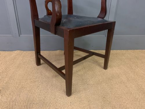19TH CENTURY MAHOGANY ARMCHAIR - ADDITIONAL PHOTO 4