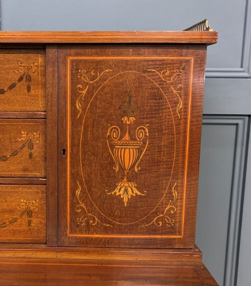 fig 4. Inlaid Mahogany Bonheur Du Jour by Jas Shoolbred and Co.
