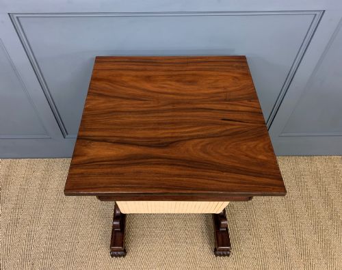 WILLIAM IV ROSEWOOD WORK TABLE - ADDITIONAL PHOTO 4