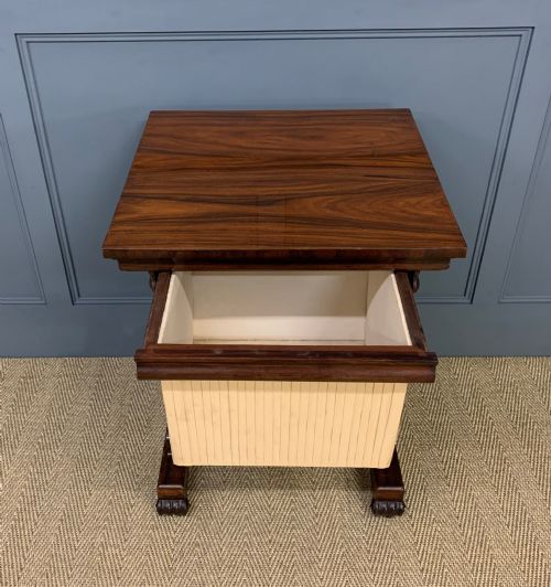 WILLIAM IV ROSEWOOD WORK TABLE - ADDITIONAL PHOTO 5