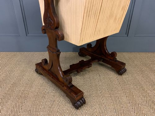 WILLIAM IV ROSEWOOD WORK TABLE - ADDITIONAL PHOTO 8