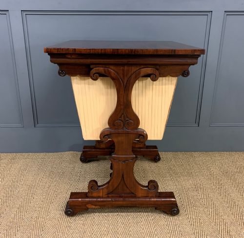 WILLIAM IV ROSEWOOD WORK TABLE - ADDITIONAL PHOTO 10
