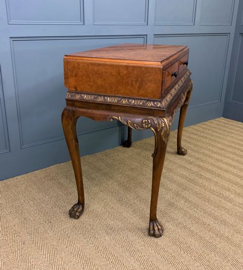 BURR WALNUT SIDE TABLE - ADDITIONAL PHOTO 10