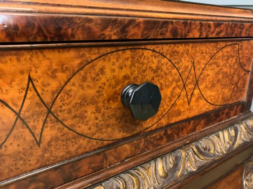 BURR WALNUT SIDE TABLE - ADDITIONAL PHOTO 12