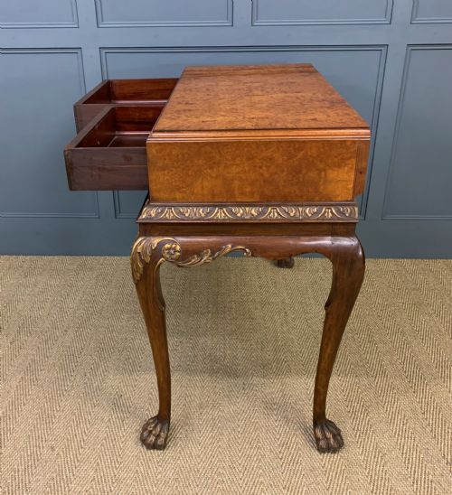 BURR WALNUT SIDE TABLE - ADDITIONAL PHOTO 13