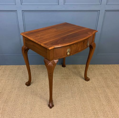 Burr Walnut Lamp Table