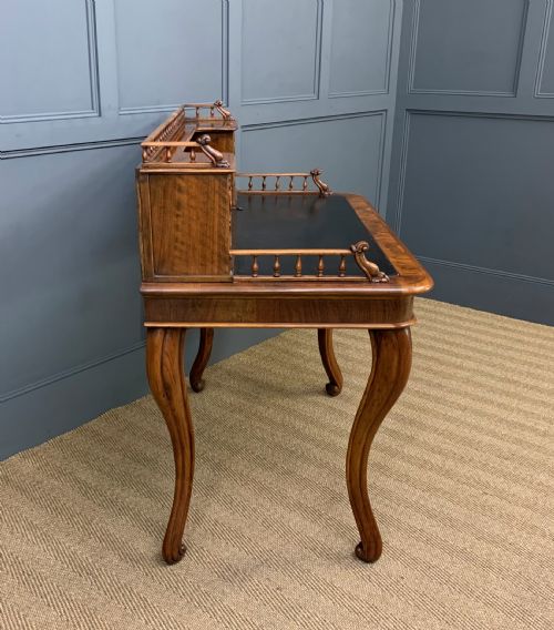 19TH CENTURY BURR WALNUT BONHEUR DU JOUR - ADDITIONAL PHOTO 14