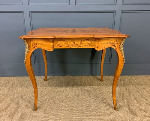 19TH CENTURY INLAID SATINWOOD TABLE - ADDITIONAL PHOTO 5