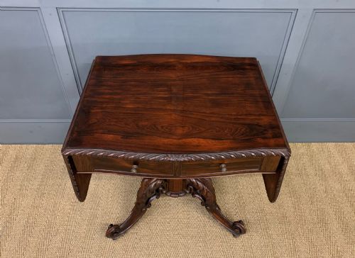 19TH CENTURY ROSEWOOD SOFA TABLE - ADDITIONAL PHOTO 2