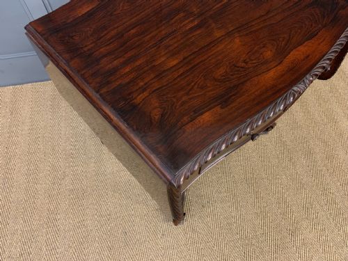 19TH CENTURY ROSEWOOD SOFA TABLE - ADDITIONAL PHOTO 8