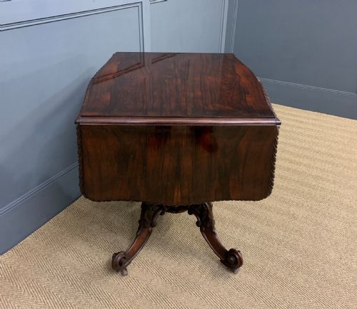 19TH CENTURY ROSEWOOD SOFA TABLE - ADDITIONAL PHOTO 9