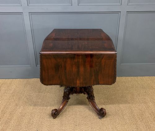 19TH CENTURY ROSEWOOD SOFA TABLE - ADDITIONAL PHOTO 12