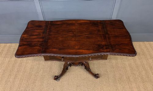 19TH CENTURY ROSEWOOD SOFA TABLE - ADDITIONAL PHOTO 14