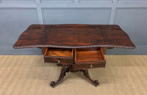19TH CENTURY ROSEWOOD SOFA TABLE - ADDITIONAL PHOTO 18
