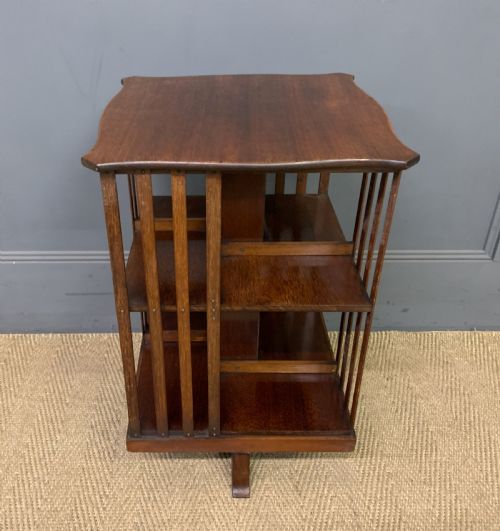 Mahogany Revolving Bookcase