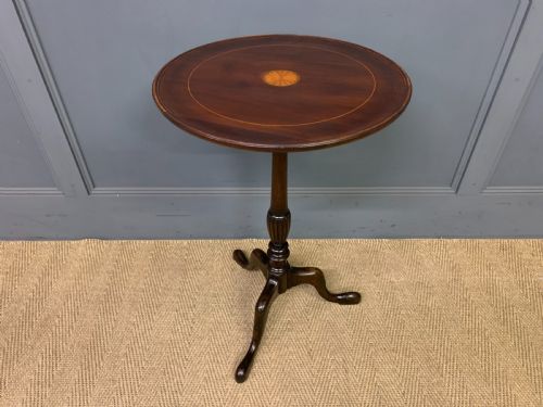 Edwardian Inlaid Mahogany Wine Table