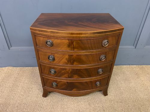 Edwardian Flame Mahogany Miniature Chest