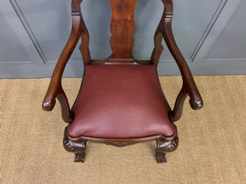 WALNUT HIGH BACK ARMCHAIR - ADDITIONAL PHOTO 3