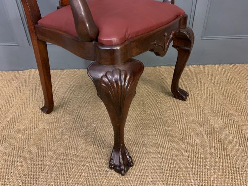 WALNUT HIGH BACK ARMCHAIR - ADDITIONAL PHOTO 7
