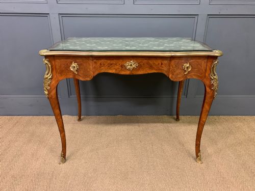 MARQUETRY INLAID FRENCH BUREAU PLAT BY MAISON MILLET - ADDITIONAL PHOTO 2