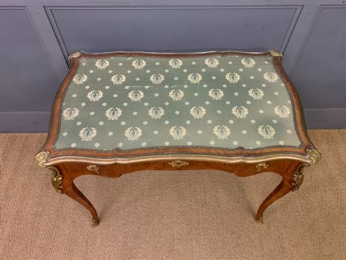 MARQUETRY INLAID FRENCH BUREAU PLAT BY MAISON MILLET - ADDITIONAL PHOTO 3