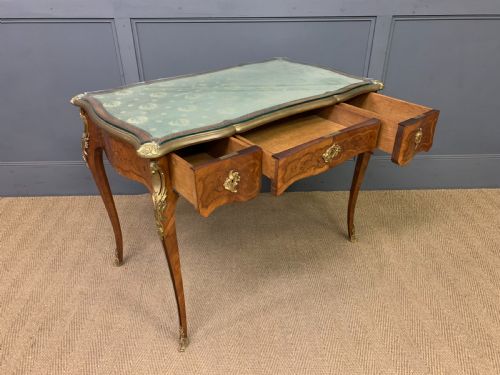 MARQUETRY INLAID FRENCH BUREAU PLAT BY MAISON MILLET - ADDITIONAL PHOTO 10