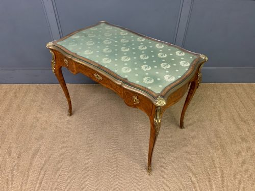 MARQUETRY INLAID FRENCH BUREAU PLAT BY MAISON MILLET - ADDITIONAL PHOTO 13