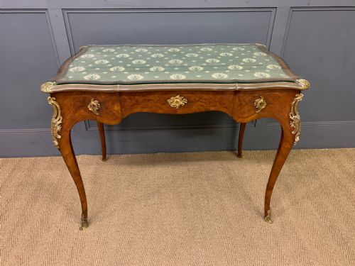MARQUETRY INLAID FRENCH BUREAU PLAT BY MAISON MILLET - ADDITIONAL PHOTO 16
