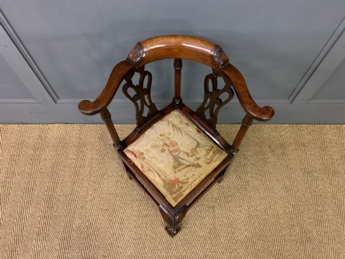 GEORGIAN WALNUT CHILDRENS CHAIR - ADDITIONAL PHOTO 3