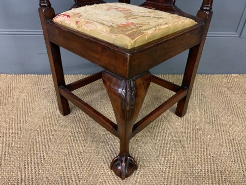 GEORGIAN WALNUT CHILDRENS CHAIR - ADDITIONAL PHOTO 4
