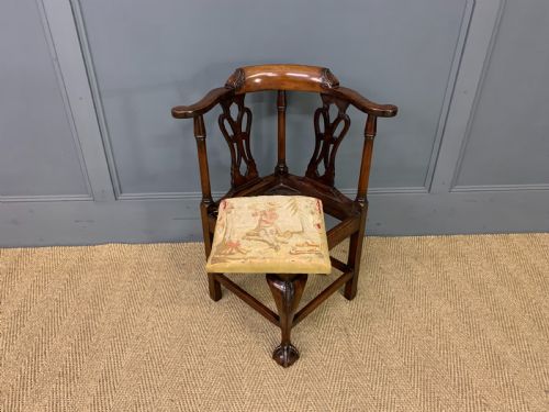 GEORGIAN WALNUT CHILDRENS CHAIR - ADDITIONAL PHOTO 5