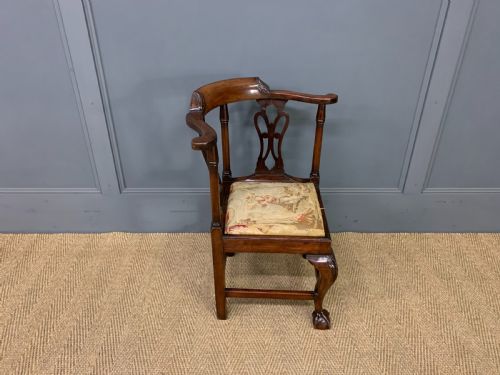GEORGIAN WALNUT CHILDRENS CHAIR - ADDITIONAL PHOTO 7