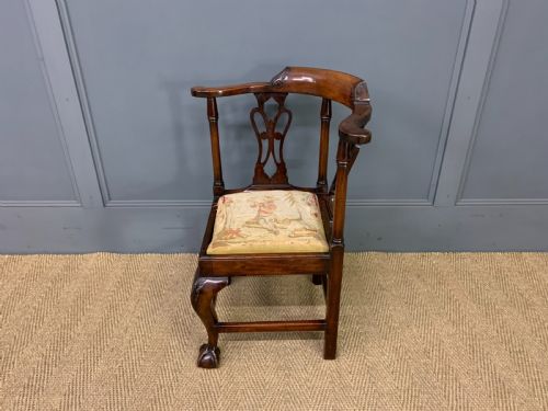 GEORGIAN WALNUT CHILDRENS CHAIR - ADDITIONAL PHOTO 8