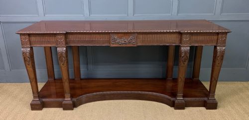 Large Adams Style Mahogany Serving Table
