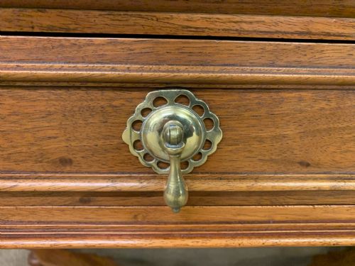 WALNUT BARLEY TWIST 3 DRAWER SIDE TABLE - ADDITIONAL PHOTO 9