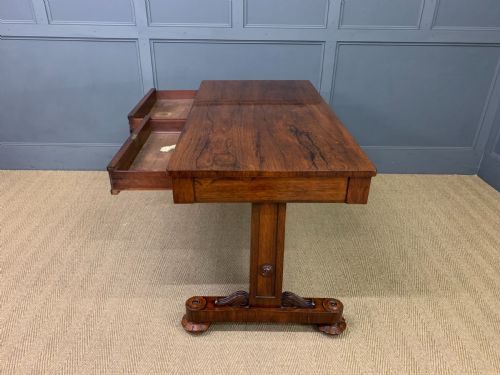 WILLIAM IV ROSEWOOD LIBRARY TABLE - ADDITIONAL PHOTO 13