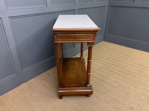 19TH CENTURY WALNUT MARQUETRY PIER TABLE - ADDITIONAL PHOTO 13