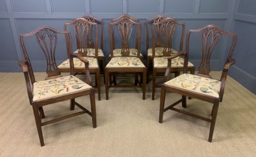 Set of 8 19th Century Mahogany Dining Chairs