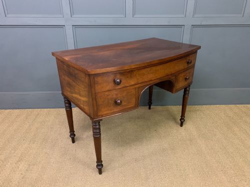 Georgian Mahogany Bow Fronted Side Table