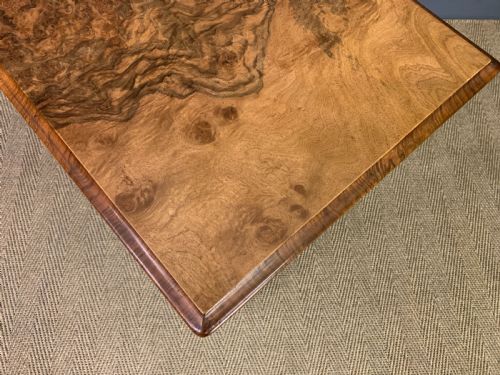 VICTORIAN BURR WALNUT LAMP TABLE - ADDITIONAL PHOTO 10