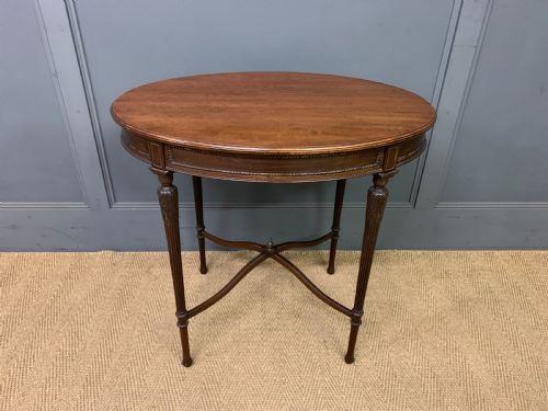 Oval Mahogany Occasional Table