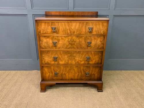 fig 1. Waring and Gillow Art Deco Burr Walnut Chest of Drawers