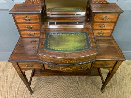 INLAID ROSEWOOD BONHEUR DU JOUR - ADDITIONAL PHOTO 4