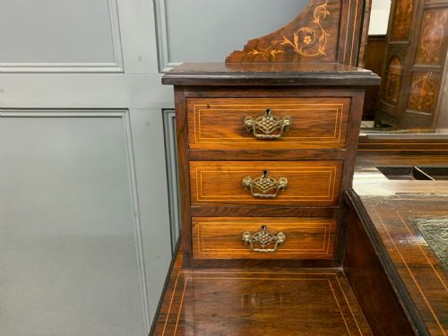 INLAID ROSEWOOD BONHEUR DU JOUR - ADDITIONAL PHOTO 7