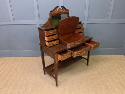 INLAID ROSEWOOD BONHEUR DU JOUR - ADDITIONAL PHOTO 12