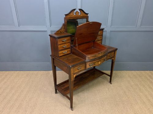 INLAID ROSEWOOD BONHEUR DU JOUR - ADDITIONAL PHOTO 13